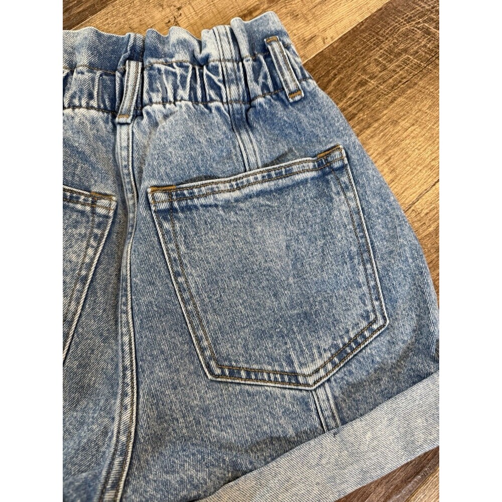 ABERCROMBIE & FITCH 80s Mom Shorts (Wom. Sz. 6) Pleated Ultra High Rise Jeans - Picture 7 of 8